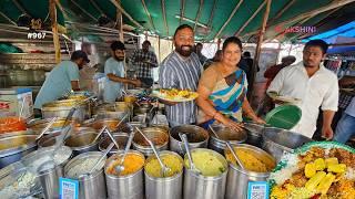  18 വർഷമായി NV Meals വിൽക്കുന്ന ചേച്ചി | Street food meals + ice cream market @ Moazzam Jahi Market