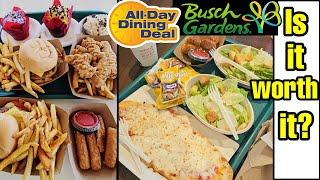 Is the All Day Dining Deal Worth It at Busch Gardens Tampa? All Food Options & Restaurants