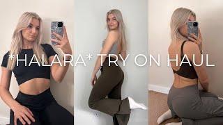 HALARA FLARED LEGGINGS TRY ON HAUL + REVIEW