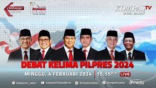LIVE STREAMING: Debat Kelima (Pamungkas) Capres Anies, Prabowo, Ganjar di Pilpres 2024
