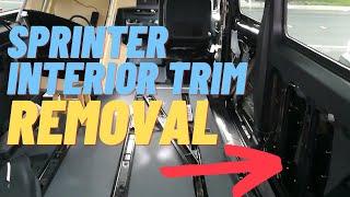 How to Remove Sprinter Interior Trim including Rear Door Panel [EASY]