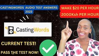 Castingwords Transcription Audio Test Answers 2023. Hiring Worldwide! Make $20 Per Hour.