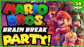 Super Mario Brain Break Party | Freeze Dance | Matthew Wood | Mario Just Dance | GoNoodle