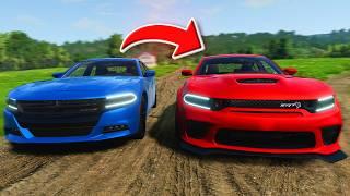 Every Time I Crash I Drive a NEW Dodge Charger in BeamNG Drive