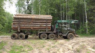 Сколько кубов стало входить в зауженные коники Урал лесовоз