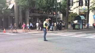 Traffic Cop Breaks Out Michael Jackson Thriller Moves!