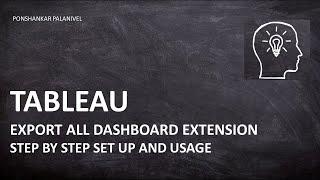 Tableau extensions| Information lab export all| Export all dashboard extensions