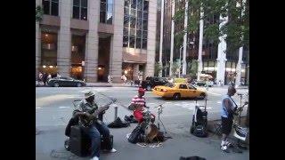 Swann Conaway. R&B, Jazz, Guitar, Times Square, Sixth Avenue, New York, Manhattan.