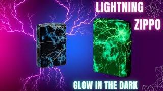 Glow in the Dark Zippo: Lightning Design