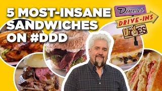 Top 5 Craziest Sandwiches Guy Fieri Has Eaten on Diners, Drive-Ins and Dives | Food Network