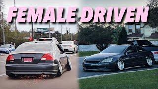 LITERALLY THE LOWEST FEMALE DRIVEN CAR EVER *SHE ALMOST CRASHED*