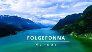 Folgefonna by drone Norway