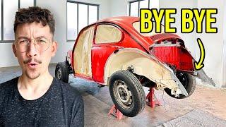 ICH ZERSCHNEIDE meinen VW Käfer?! | VW Käfer Restauration Teil 5