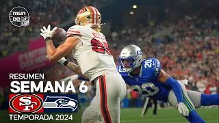 San Francisco 49ers vs. Seattle Seahawks | Semana 6 - NFL 2024 | Highlights Resumen en español