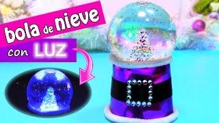 Manualidades Navidad: BOLA o GLOBO de nieve con LUZ - Innova Manualidades