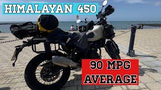 Royal Enfield Himalayan 450 Review.  750 miles and 90 MPG.  How does it compare to the big bikes.