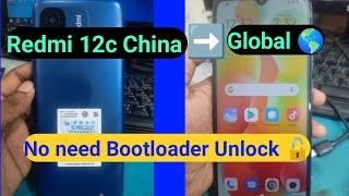 Redmi 12C Earth No Need Bootloder Unlock China To Global And Firmware 100% Tested/ paid