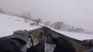 GIRL GETS PLOWED BY SNOW CANOE (original)