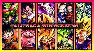 (Dragon Ball Legends) EVERY DB SAGA  CELL SAGA WIN SCREEN IN CHRONOLOGICAL ORDER MAY 2023 [4K]