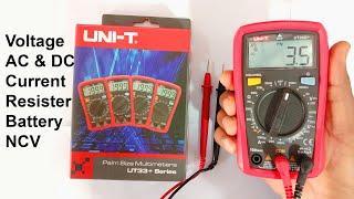 How to use Uni T U33D Plus Digital  Multi meter for mobile phone and electronic repairing