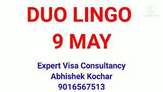 9 May - Duo Lingo Live Speaking