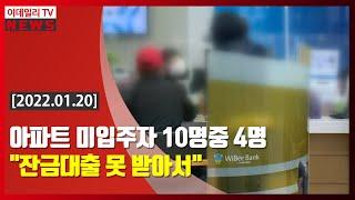 아파트 미입주자 10명중 4명 "잔금대출 못 받아서" (20220120)