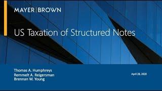 REVERSEinquiries Workshop: US Taxation of Structured Notes