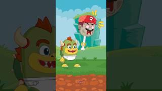 Baby Bowser Plays With Mario And Luigi Monster #memeanimation #funnycartoon #bowser #mario