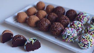 2 Ingredient Condensed Milk Chocolate Truffles Recipe!