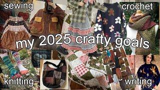 My Arts & Crafts Goals for 2025 | Crochet, Knitting, Sewing, etc.