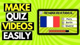 How To Make Quiz Videos With Canva and ChatGPT For FREE