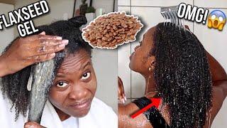 I Tried FLAXSEED GEL On My Hair for 7 Days & THIS HAPPENED| flaxseed gel for hair growth results