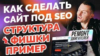 Продающий сайт услуги. Идеальный пример под SEO. Структура, фишки. [Ремонт двигателей]