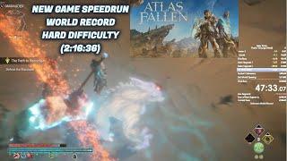 Atlas Fallen NG Hard Speedrun (2:16:36) World Record "Thelos Scourge" Mode Fresh File Reign of Sand