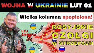 01 LUT: LEJ ŚMIERCI: Ukraińcy MIAŻDŻĄ ROSYJSKI KONWÓJ! | Wojna w Ukrainie Wyjaśniona