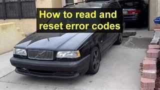 How to read, scan for and clear error codes with the diagnostic tool on the Volvo 850, OBD1 - VOTD