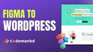 Learn Figma to WordPress building a simple landing page by Aiman Shafi