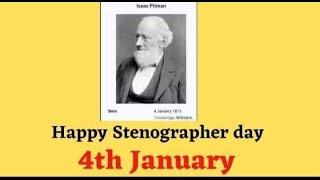 Happy Stenographers Day, SIR ISAAC PITMAN was born on January 4th 1813 in England (Biography)