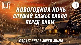 Бессонница? | Слушай Божье Слово перед сном | Домик в лесу у реки | Звуки зимы | Relaxing