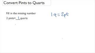 Convert Pints to Quarts