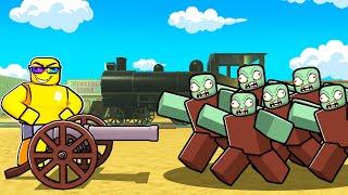 CANNON vs ZOMBIES in Dead Rails Roblox