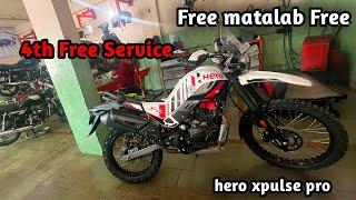 2024 Hero Xpulse Pro 4th Service Cost || hero Xpulse Pro service Free matlab free