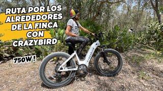 ‍️RUTA por el entorno de la FINCA con la BICI ELÉCTRICA de CRAZYBIRD. Locura!!!