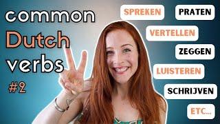 Praat Nederlands met me! // Common Dutch verbs 2 (NT2 A1/A2)  #learndutch