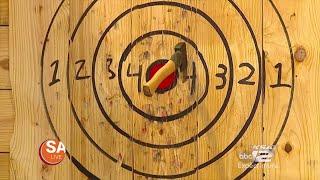 AXE THROWING IN SAN ANTONIO | SA LIVE | KSAT 12 NEWS