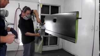 PART 2 how to spray metallic basecoat with Kevin Tetz