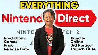 EVERYTHING That Will Be Revealed at the Nintendo Switch 2 Direct on Wednesday 4.2.25