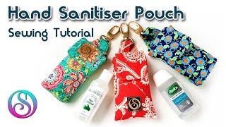 Make a Hand Sanitizer Holder – Sew a Hand Gel Pouch. Pattern and tutorial