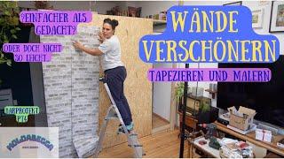DIY BAR-PROJEKT | Wände verzieren mit Farbe & Backsteintapete