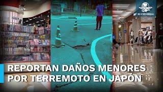 Las impresionantes imágenes del terremoto en Japón que provoca alerta de tsunami